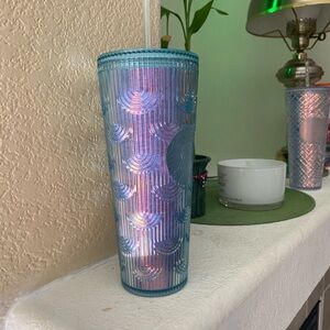 Starbucks mermaid iridescent 2022 spring collection 24 ounce cold cup series